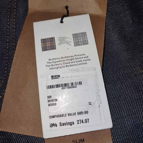 Burberry Indigo Jeans - Picture 5 of 6
